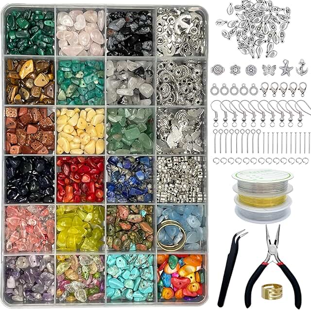 Complete Jewelry Making Supplies Kit with Beads and Tools