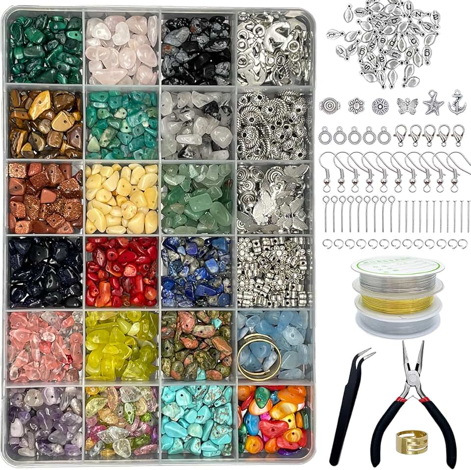 Complete Jewelry Making Supplies Kit with Beads and Tools
