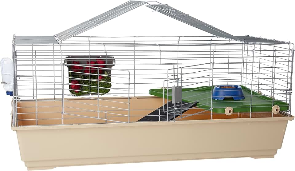 Small Animal Cage with Accessories, 48.6 x 26.6 x 20.6 inches