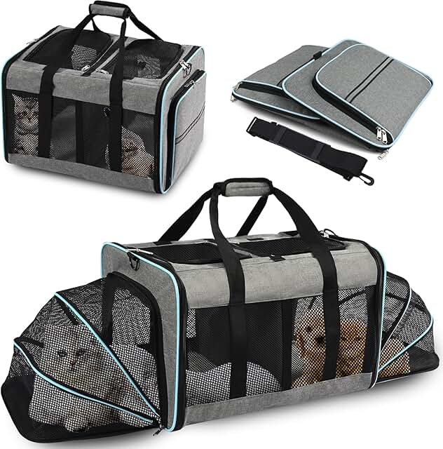 Portable 2-in-1 Pet Carrier for Cats and Dogs