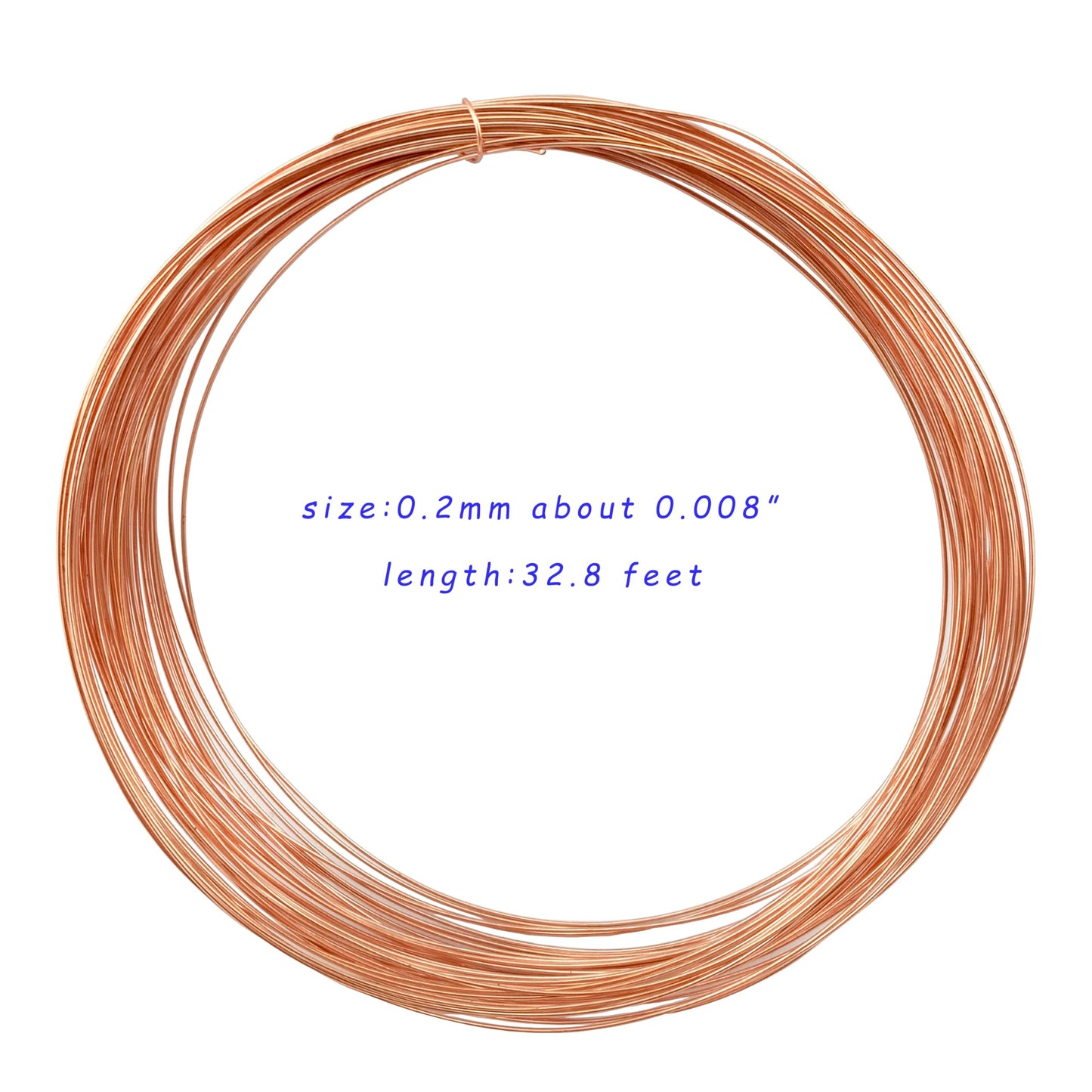 32.8 Feet Soft Round Bare Copper Jewelry Wire for Crafting