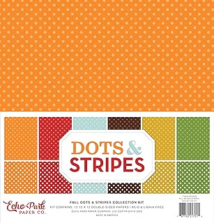 Fall Collection Paper Kit with Dots and Stripes