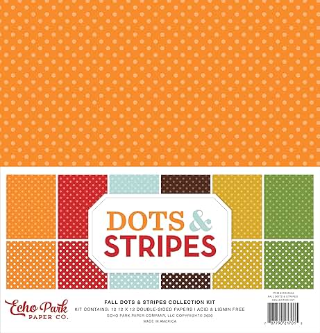 Fall Collection Paper Kit with Dots and Stripes