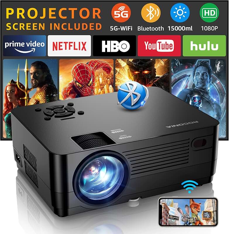 Full HD 18000LM 100" Home Theater Projector