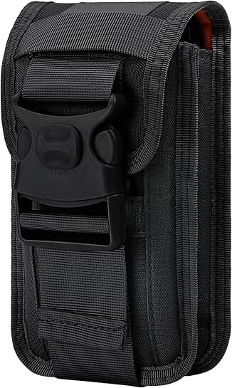 Double Capacity Tactical Molle Belt Waist Pouch with Phone and Card Slots