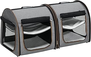Portable Soft Cat and Dog Carrier with Divider