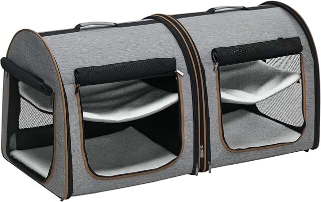 Portable Soft Cat and Dog Carrier with Divider