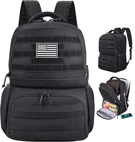 Tactical Laptop Backpack with Cooler and Anti-Theft Features