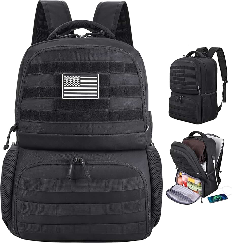 Tactical Laptop Backpack with Cooler and Anti-Theft Features