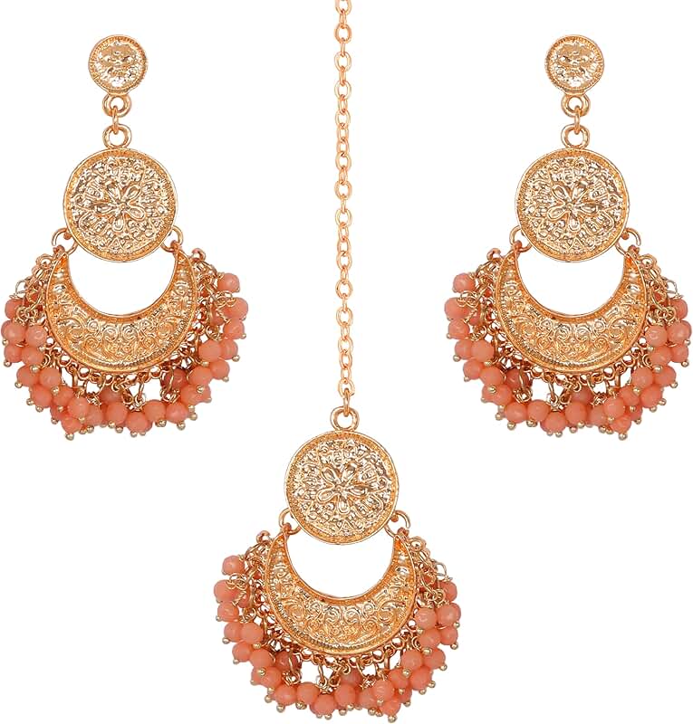 Stylish Contemporary Wedding Earrings and Head Accessory for Women