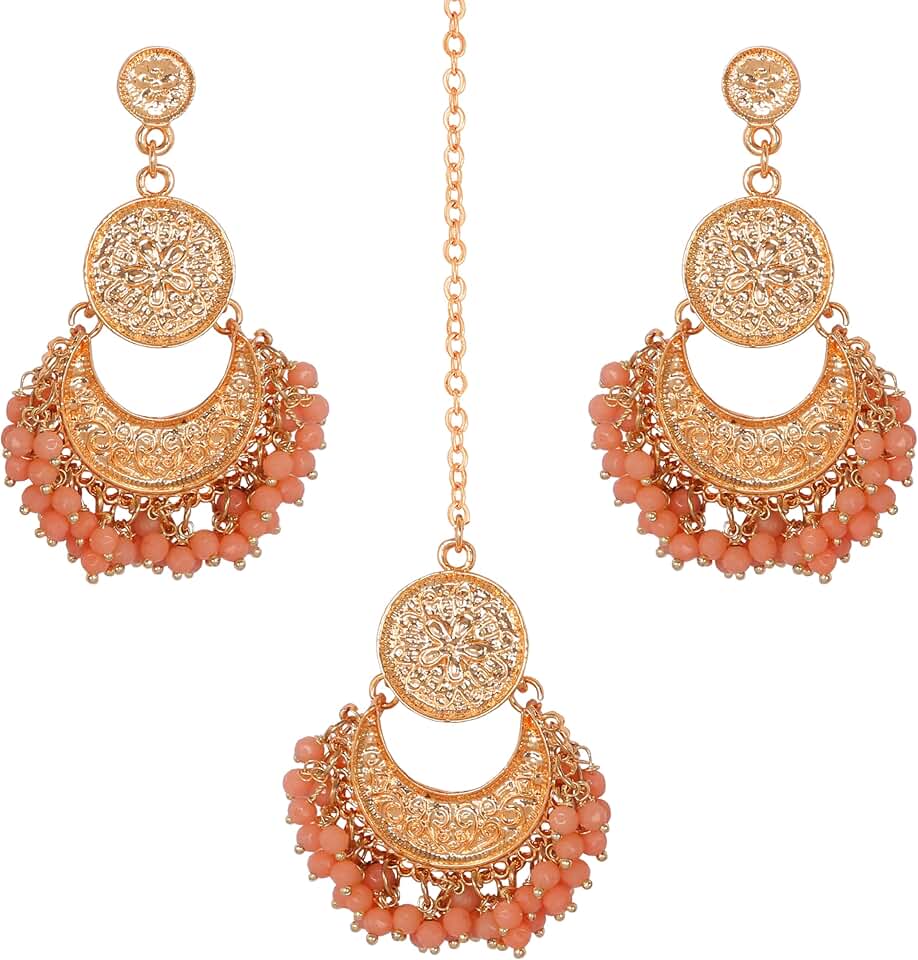 Stylish Contemporary Wedding Earrings and Head Accessory for Women