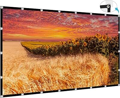 200-inch foldable 4K HD portable projection screen
