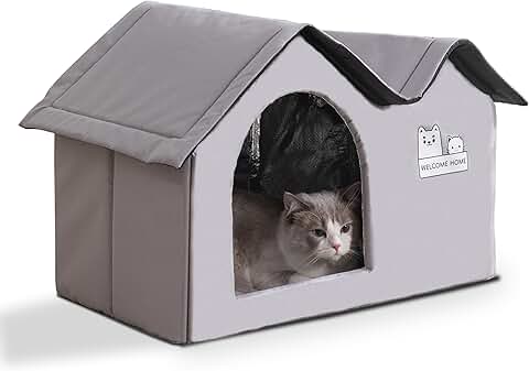 Foldable Waterproof Pet Shelter with Double Roof