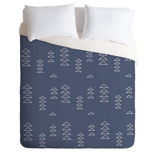 Triangles in Slate Blue June Journal Comforter Set with Pillowcase(s), Twin/XL