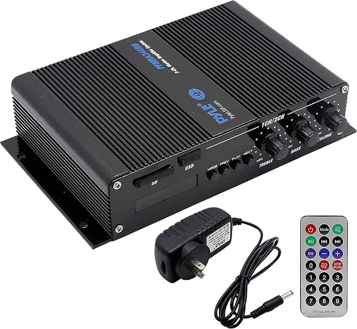 2-Channel 200W Waterproof Car and Marine Amplifier