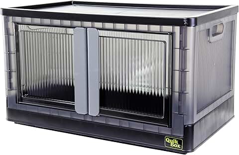 Stackable 19-Gallon Storage Bins with Doors