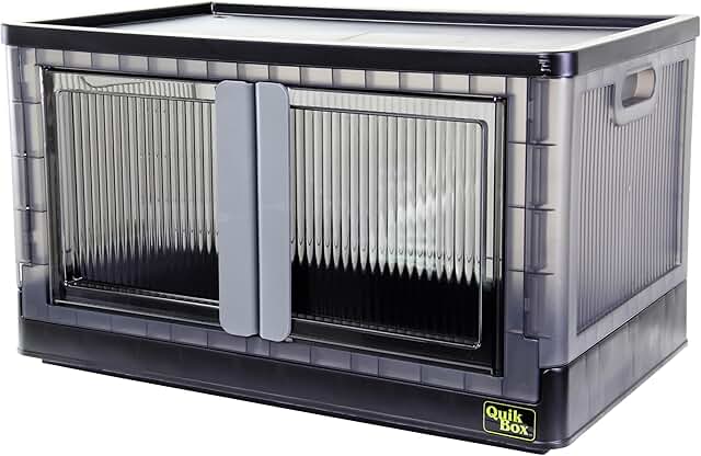 Stackable 19-Gallon Storage Bins with Doors