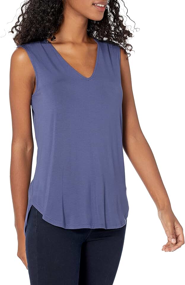 Women's V-Neck Jersey Tank Top