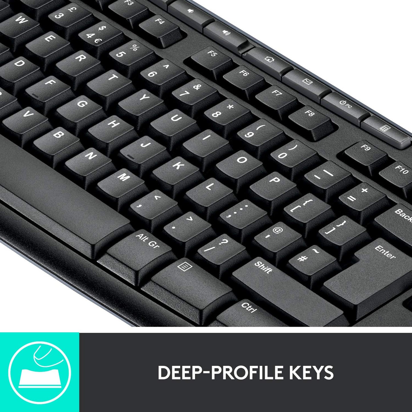 MK270 Wireless Keyboard and Mouse Combo - Keyboard and Mouse Included