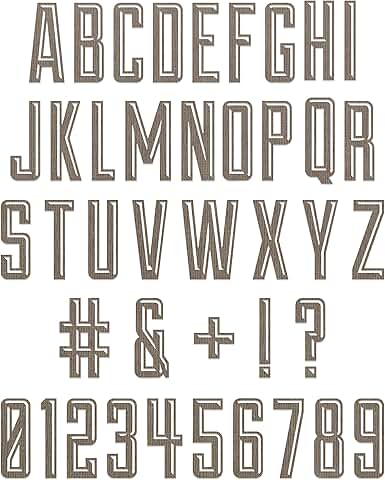 Alphanumeric Thinlits Die Set, 41 Pieces