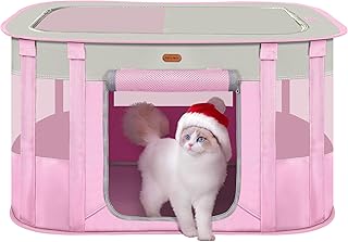 Foldable Pet Playpen for Cats and Dogs