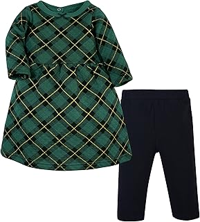 Baby Quilted Cotton Dress and Leggings