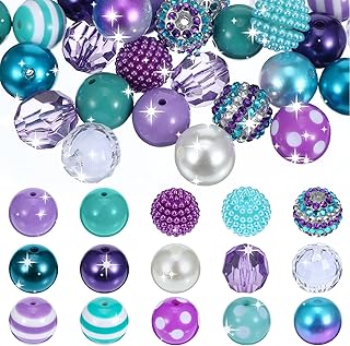 100 colorful 20mm acrylic round beads for crafts and jewelry