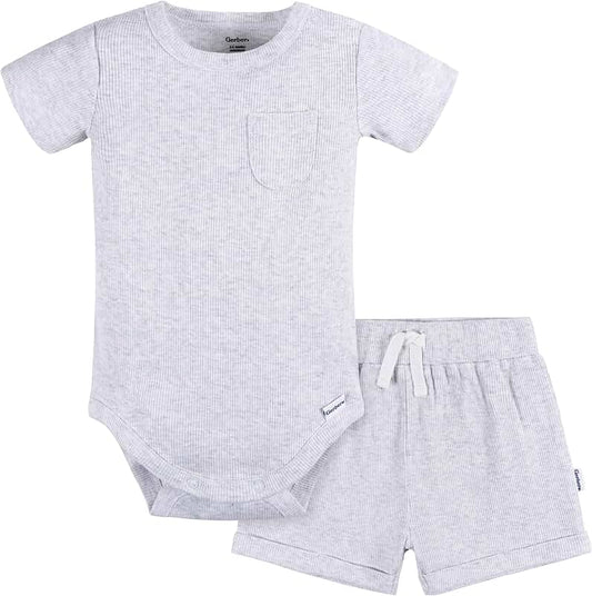 Baby Bodysuit and Shorts Set