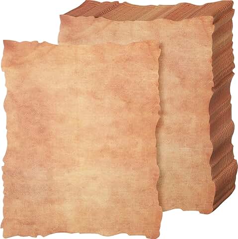 100 Sheets Vintage Cotton Watercolor Cardstock, 8.5x11