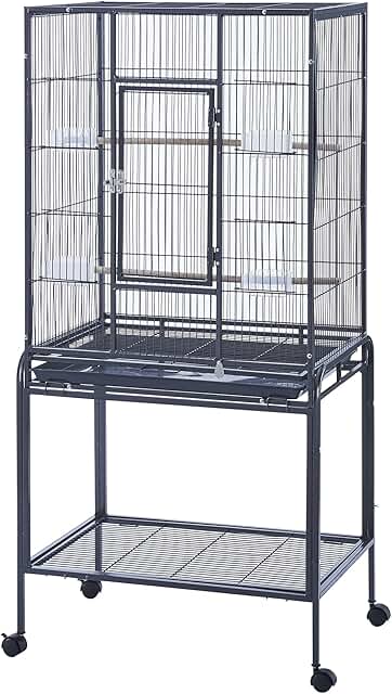 Large Metal Bird Cage with Stand for Small Birds