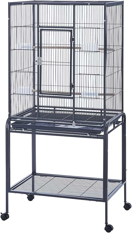 Large Metal Bird Cage with Stand for Small Birds