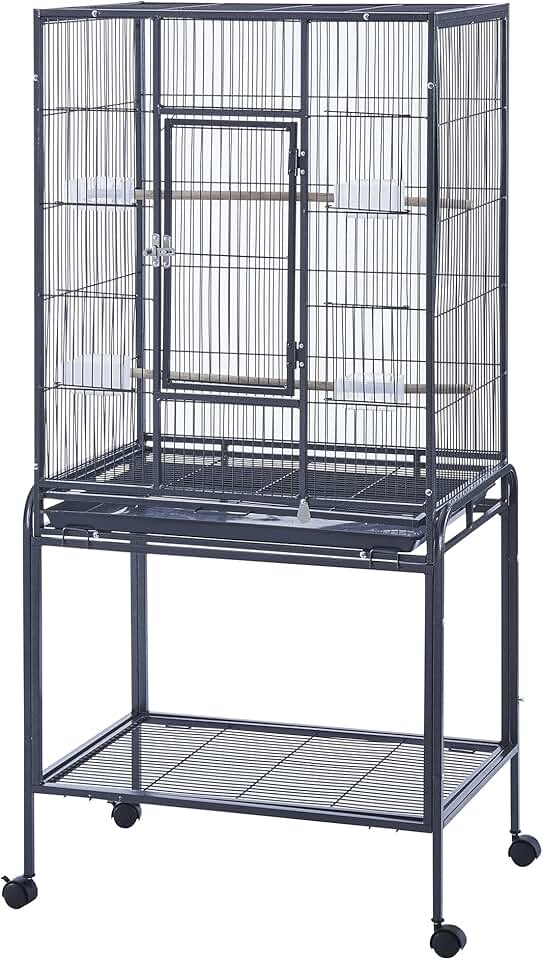 Large Metal Bird Cage with Stand for Small Birds