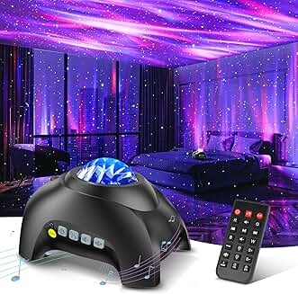 Light Aurora Projector with 33 Effects and Bluetooth Speaker
