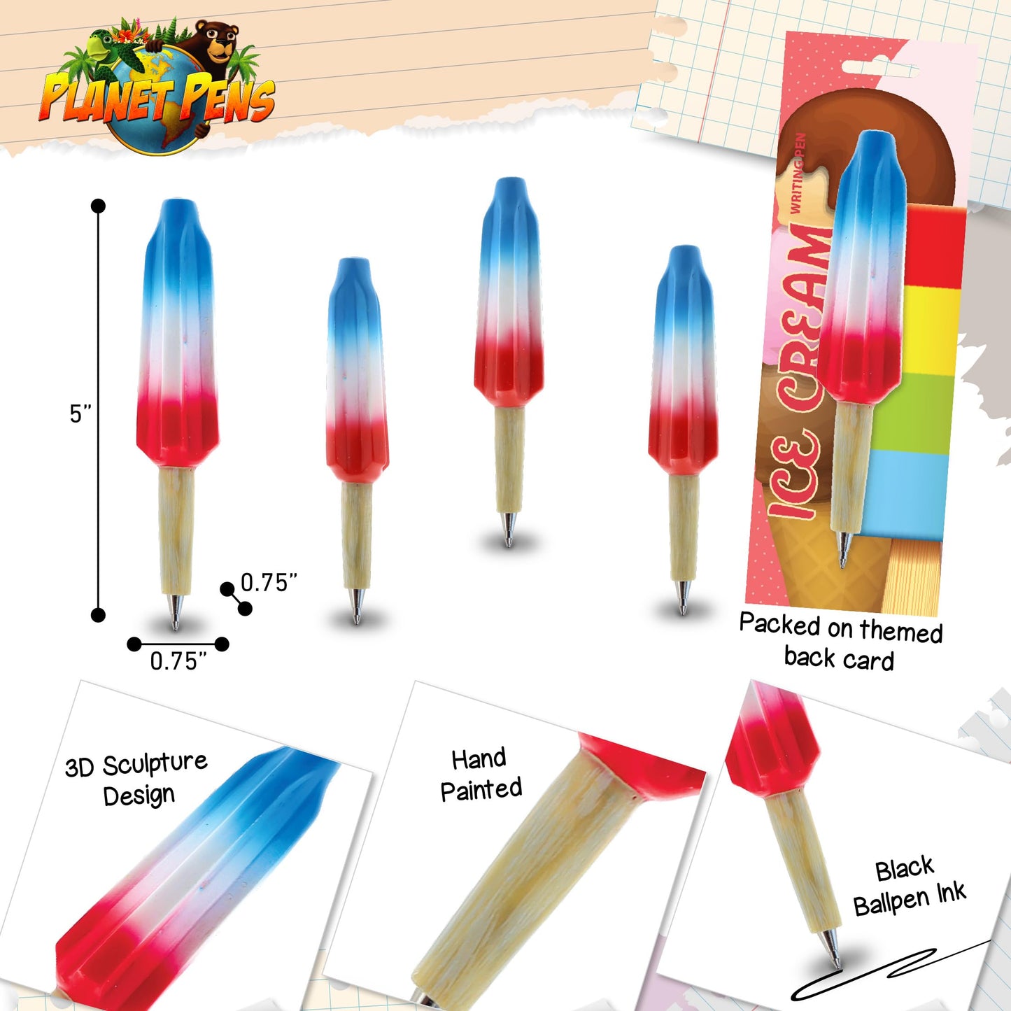 Ice Treat Novelty Pen for Kids and Adults