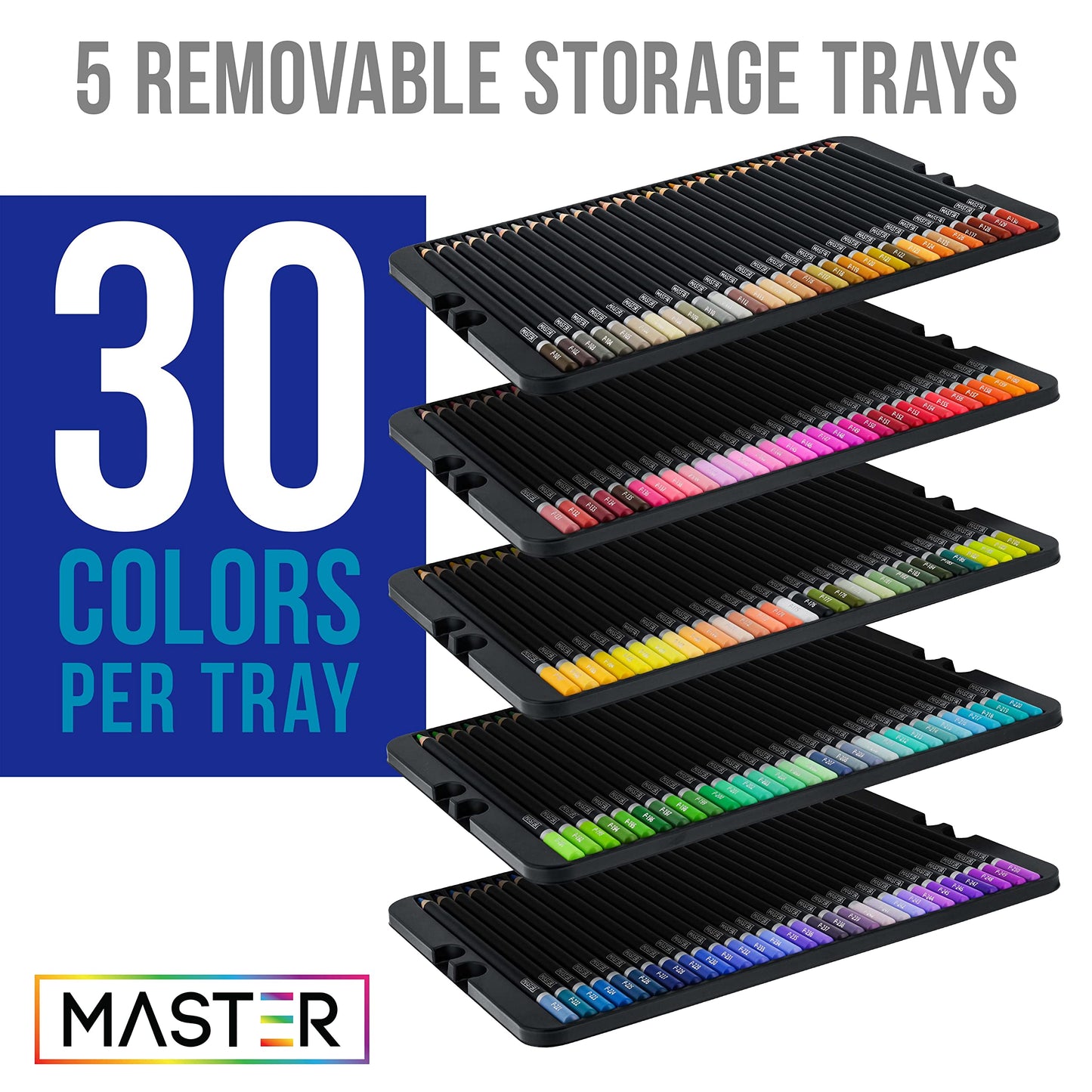 150 Colored Pencils Mega Set with 4 Sketch Pads