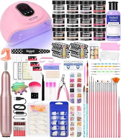 Acrylic Nail Art Kit with Tools and Accessories