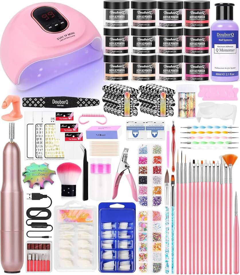 Acrylic Nail Art Kit with Tools and Accessories