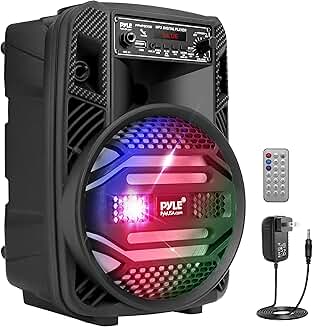 Portable 300W Bluetooth PA Speaker with Microphone and Lights