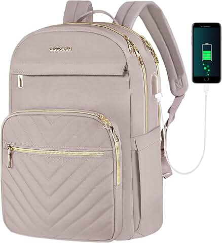 Stylish 15.6 Inch Waterproof Laptop Backpack for Women