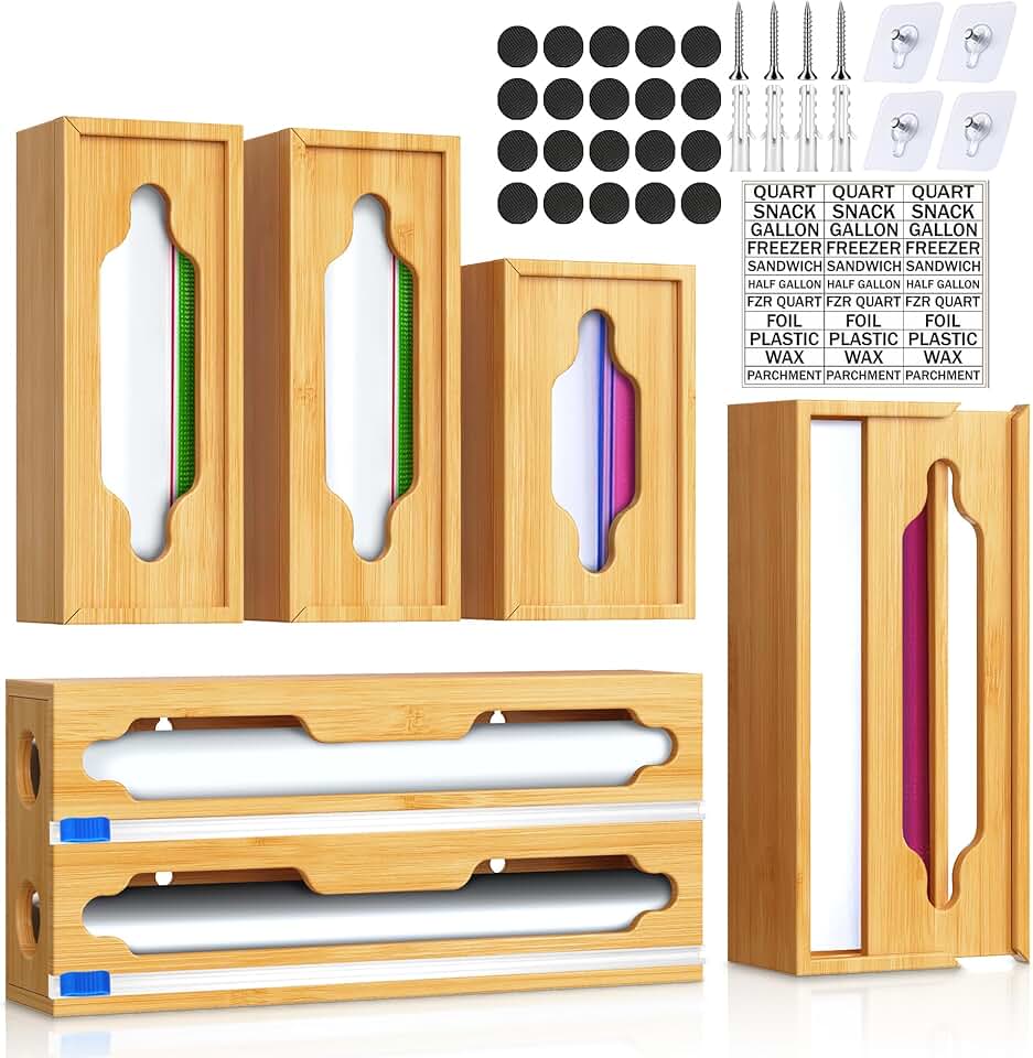 6-in-1 Bag and Wrap Storage Organizer