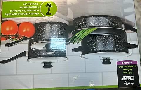 Seven-piece deluxe cookware set