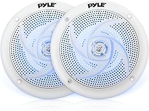 Waterproof 4-Inch Marine Speakers, 2-Way Stereo, White