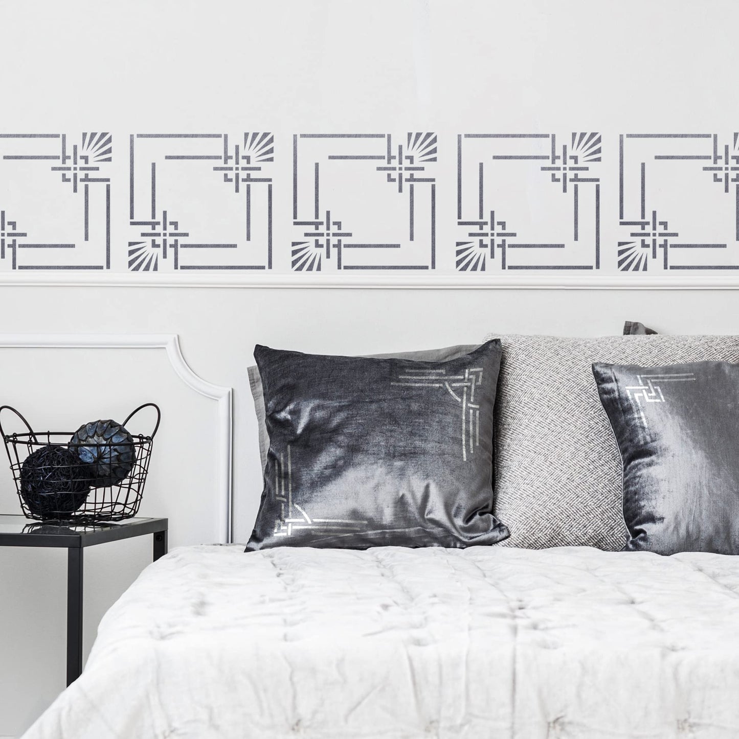 Reusable Plastic Deco Frames Borders and Pattern Templates (A4)
