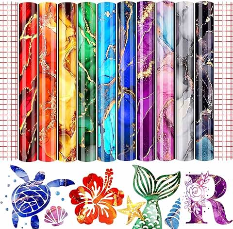 12x10 Inch Permanent Outdoor Vinyl Sheets for DIY Projects