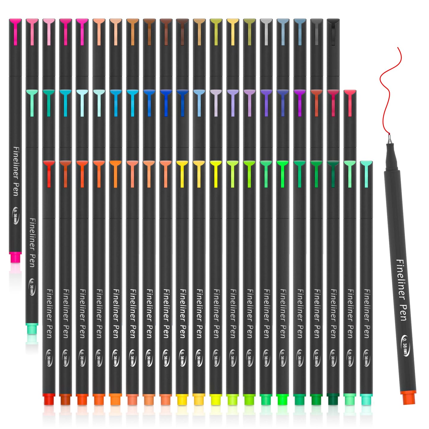 65 Pack Colored Pens with Stencils for Journals and Notes