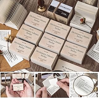 800 Tiny Vintage Dictionary Papers for Crafts and Notes