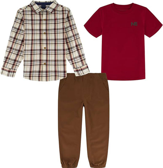 Boys' Three-Piece Woven Shirt Set