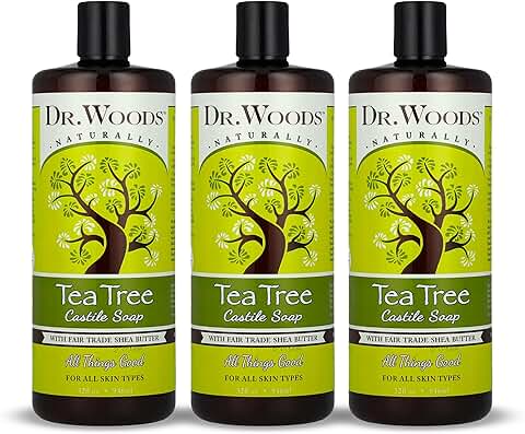 Tea Tree Liquid Castile Soap for Face, Hands, and Body