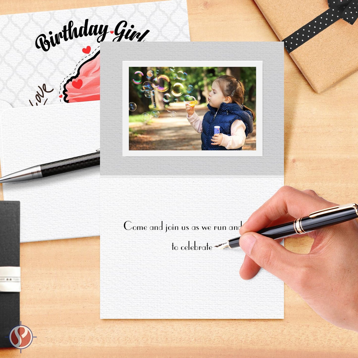 Linen Textured Greeting Card Set, 25 Blank Cards