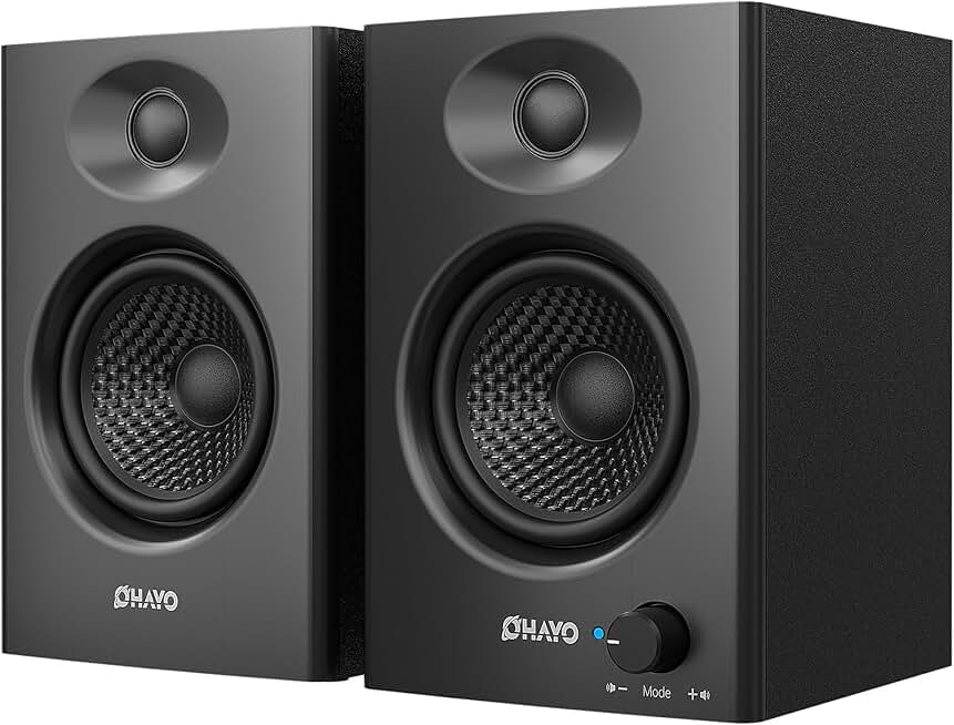 60W Stereo Computer Speakers with Bluetooth and Aux